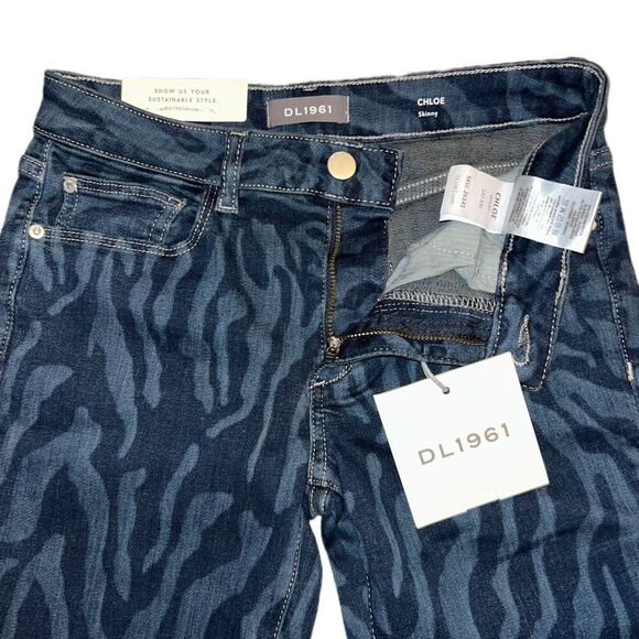 DL1961 NWT Kids’ Chloe Skinny Jean Size 14 - Picture 4 of 6